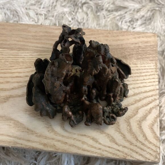 Unsigned Small Copper Brutalist Sculpture - Picture 4 of 17